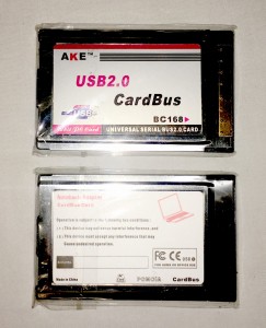 Karta PCMCIA - USB2.0 AKE 